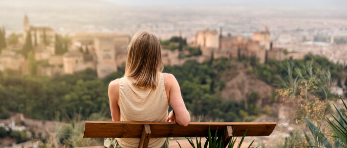 Fotografía del mirador de Granada